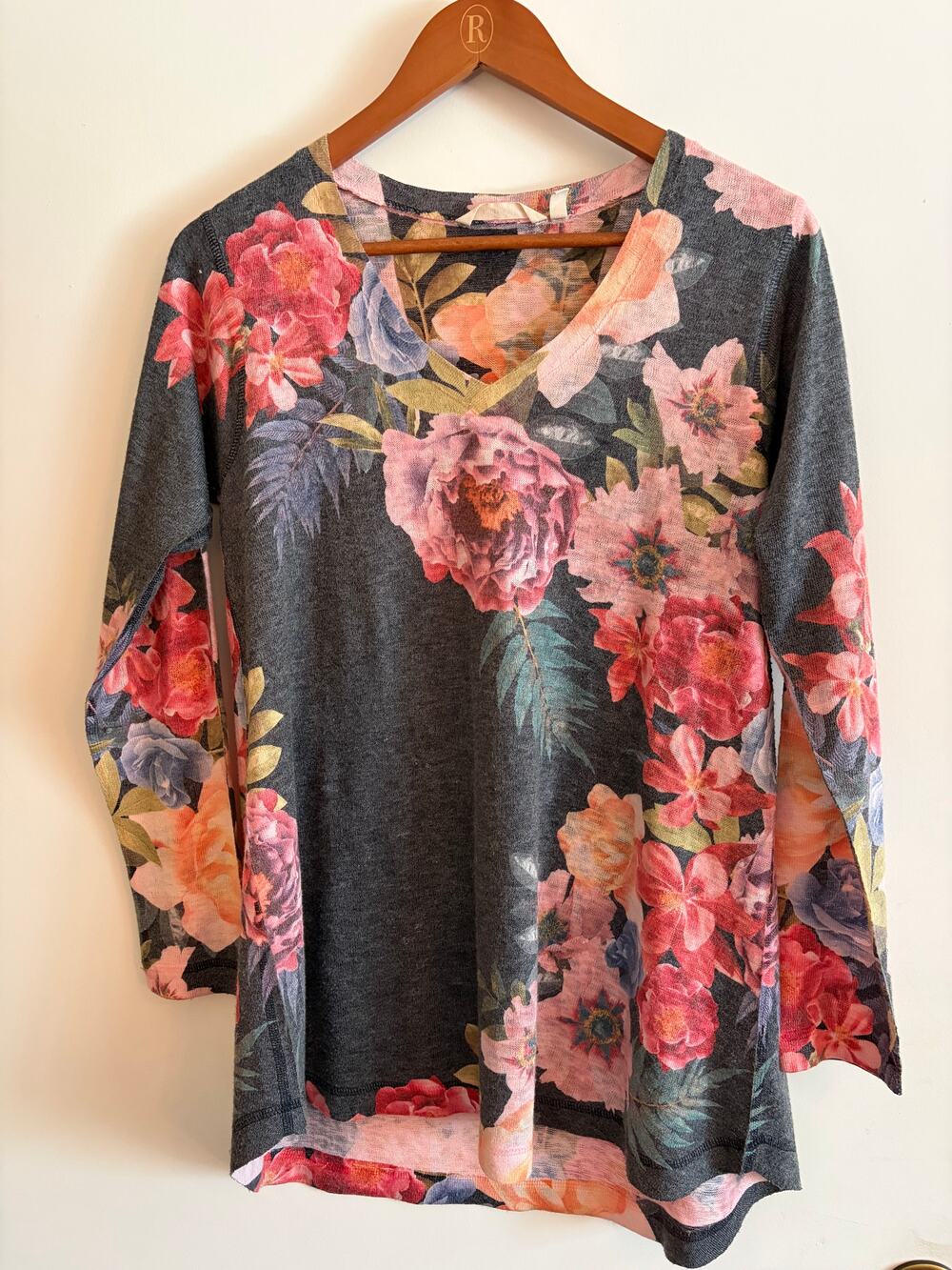 Soft Surroundings Floral Blouse Size S